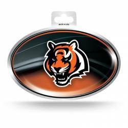Cincinnati Bengals - Metallic Oval Sticker