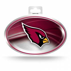 Arizona Cardinals - Metallic Oval Sticker