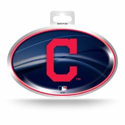 Cleveland Indians - Metallic Oval Sticker