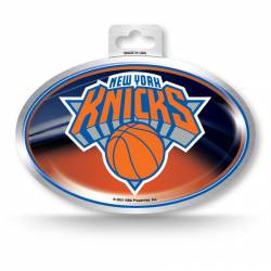 New York Knicks - Metallic Oval Sticker