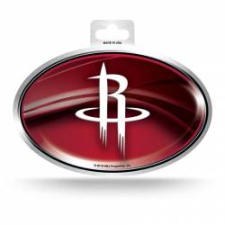 Houston Rockets - Metallic Oval Sticker