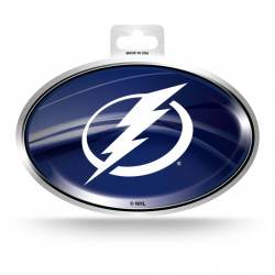 Tampa Bay Lightning - Metallic Oval Sticker