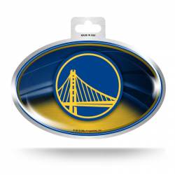 Golden State Warriors - Metallic Oval Sticker