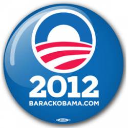 Barack Obama 2012 Blue - Button