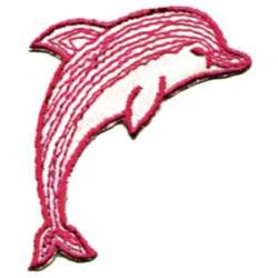 Dolphin - Embroidered Iron-On Patch