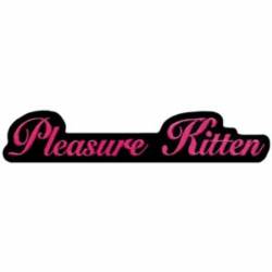 Pleasure Kitten - Embroidered Iron-On Patch