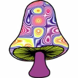 Psychedelic Mushroom - Embroidered Iron-On Patch