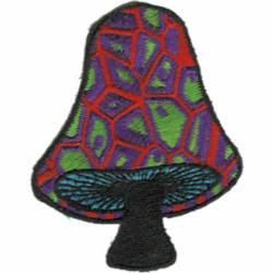Black Stem Mushroom - Embroidered Iron-On Patch