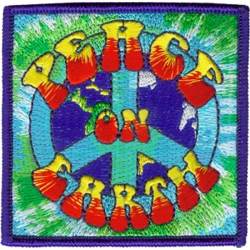 Peace On Earth Sign - Embroidered Iron-On Patch
