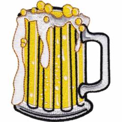 50's Retro Mug of Beer - Embroidered Iron-On Patch