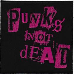 Punk's Not Dead - Embroidered Iron-On Patch