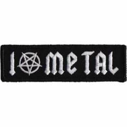 I Love Metal - Embroidered Iron-On Patch