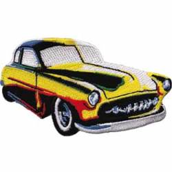 Rainbow Colored Classic Car - Embroidered Iron-On Patch