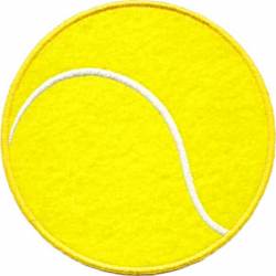 Tennis Ball - Embroidered Iron-On Patch
