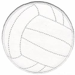 Volleyball - Embroidered Iron-On Patch