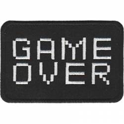 Game Over - Embroidered Iron-On Patch