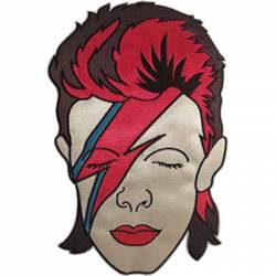 David Bowie Aladdin Sane Large Oversized - Embroidered Iron-On Patch