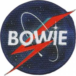 David Bowie NASA Bolt - Embroidered Iron-On Patch