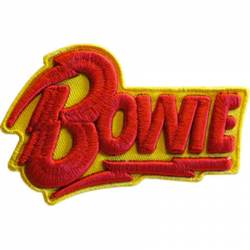 David Bowie 3D-Bolt - Embroidered Iron-On Patch