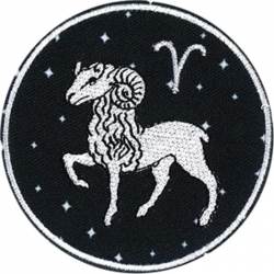 Aries Astrology Zodiac Sign - Embroidered Iron-On Patch
