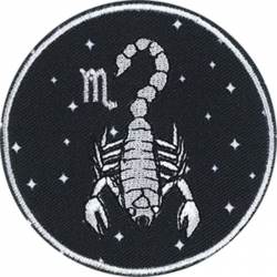 Scorpio Astrology Zodiac Sign - Embroidered Iron-On Patch