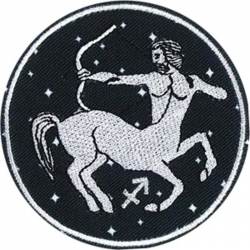 Sagittarius Astrology Zodiac Sign - Embroidered Iron-On Patch