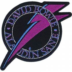 David Bowie Aladdin Bolt - Embroidered Iron-On Patch