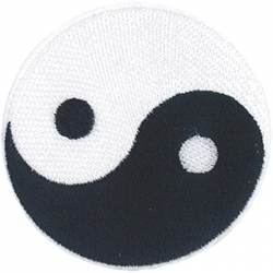 Yin and Yang - Embroidered Iron-On Patch