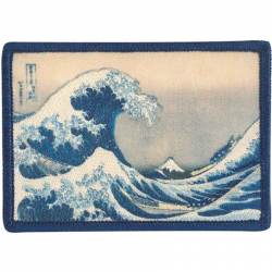Fine Art Great Wave - Embroidered Iron-On Patch
