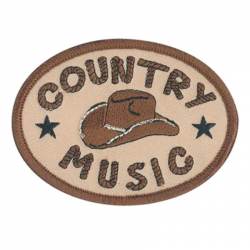 Country Music - Embroidered Iron-On Patch