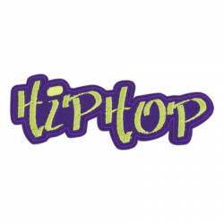 Hiphop Music - Embroidered Iron-On Patch