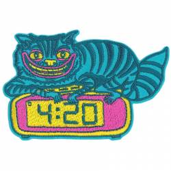 Killer Acid 420 Cat - Embroidered Iron-On Patch