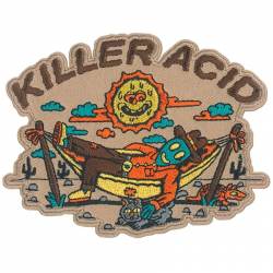 Killer Acid Alien Cowboy - Embroidered Iron-On Patch