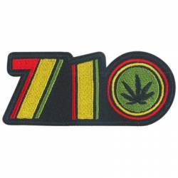 710 Rasta Reggae - Embroidered Iron-On Patch