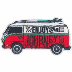 Enjoy The Journey = - Embroidered Iron-On Patch