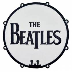 The Beatles Bass Drum Logo Large Oversized - Embroidered Iron-On Patch