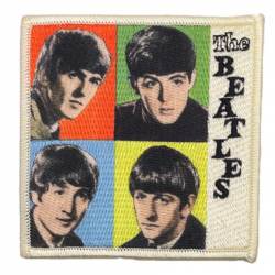 The Beatles Four Square - Embroidered Iron-On Patch