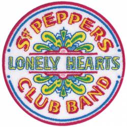 The Beatles Sgt Pepper Logo - Embroidered Iron-On Patch
