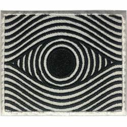 60's Retro Illusion Eye Patch - Embroidered Iron-On Patch