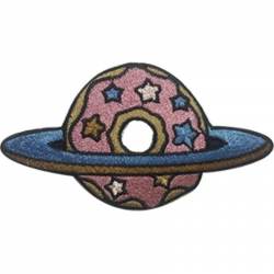 Space Donut - Embroidered Iron-On Patch