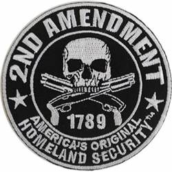2nd Amendment Homeland Security - Embroidered Iron-On Patch