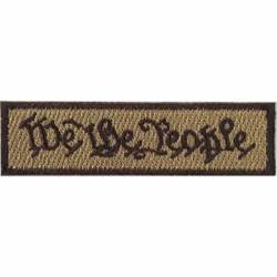 We The People Script Text - Embroidered Iron-On Patch