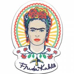 Frida Kahlo Mexicana Portrait - Embroidered Iron-On Patch