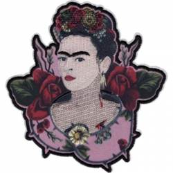 Frida Kahlo Thorns Portrait - Embroidered Iron-On Patch