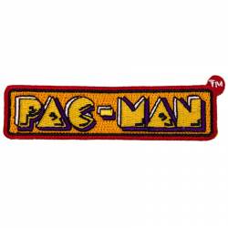 Pac-Man Classic Logo - Embroidered Iron-On Patch