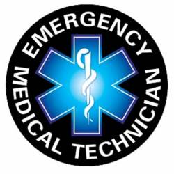 Emergency Medical Technician EMT Star Of Life - Circle Magnet