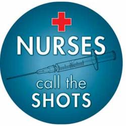 Nurses Nursing Call The Shots - Circle Magnet