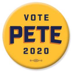 Vote Pete 2020 Yellow - Campaign Button