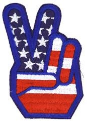 Peace Sign Hand - Patch
