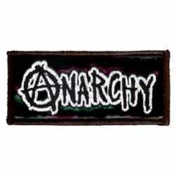 Anarchy Script Logo - Embroidered Iron-On Patch